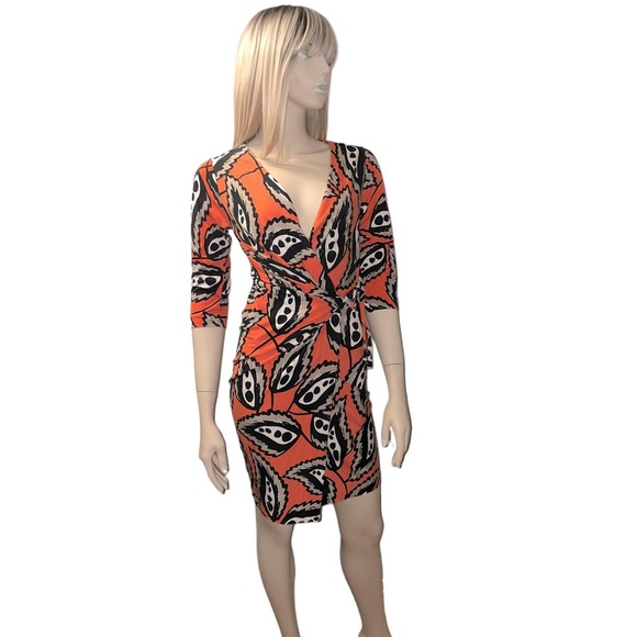 Diane Von Furstenberg DVF Silk Ervin Wrap Tunic Dress - Picture 3 of 9